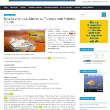 Receita divertida: Smores de Travessa com Maizena Triunfo – Jornal Dia Dia