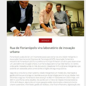 Rua de Florianópolis vira laboratório de inovação urbana – Revista Segurança Eletrônica