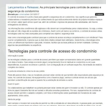 As principais tecnologias para controle de acesso e segurança do condomínio – Guia do CFTV