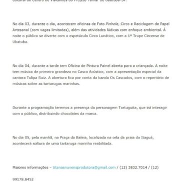 2ª etapa do projeto “Primavera das Tartarugas” acontece no Tamar Ubatuba-SP – Jornal Joseense News