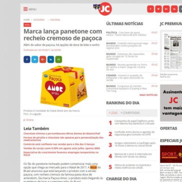 Marca lança panetone com recheio cremoso de paçoca – Jornal do Commércio
