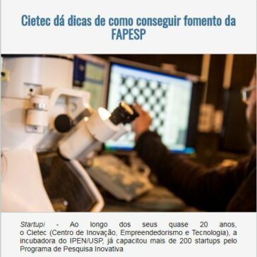 Cietec dá dicas de como conseguir fomento da FAPESP – EexpoNews