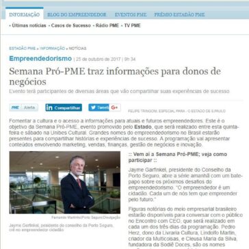 Semana Pró-PME traz informações para donos de negócios – O Estado de S. Paulo (Online)