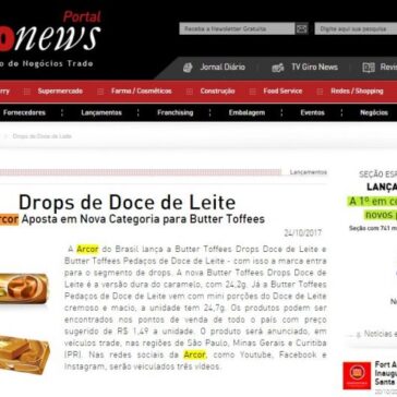 Arcor Aposta em Nova Categoria para Butter Toffees – Giro News