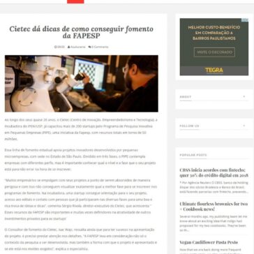 Cietec dá dicas de como conseguir fomento da FAPESP – News Feed Top