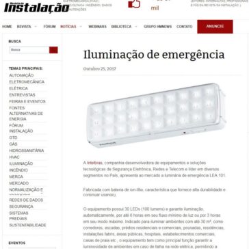 Iluminação de emergência – Revista da Instalação
