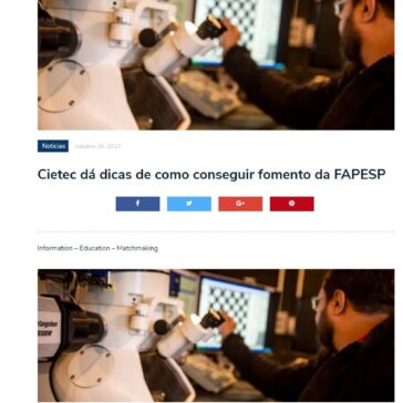 Cietec dá dicas de como conseguir fomento da FAPESP – TemDiTudo
