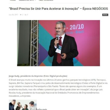 ‘Brasil Precisa Se Unir Para Acelerar A Inovação’ – Época NEGÓCIOS – RAC.com.br