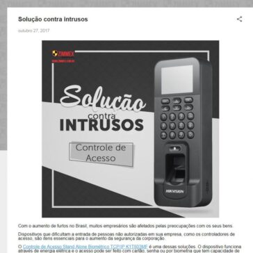 Solução contra intrusos – Zimmex