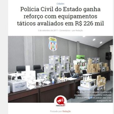 Polícia Civil do Estado ganha reforço com equipamentos táticos avaliados em R$ 226 mil – Manaus Alerta