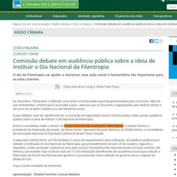 Comissão debate em audiência pública sobre a ideia de instituir o Dia Nacional da Filantropia – Câmara dos Deputados
