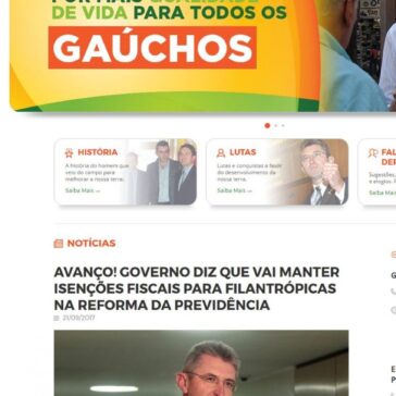 AVANÇO! GOVERNO DIZ QUE VAI MANTER ISENÇÕES FISCAIS PARA FILANTRÓPICAS NA REFORMA DA PREVIDÊNCIA – Heitor Schuch