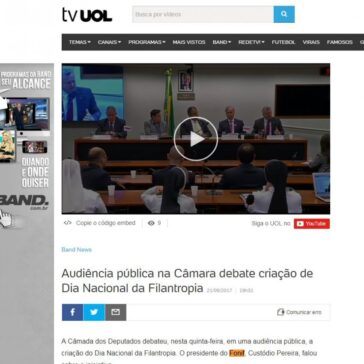 Audiência pública na Câmara debate criação de Dia Nacional da Filantropia – TV UOL