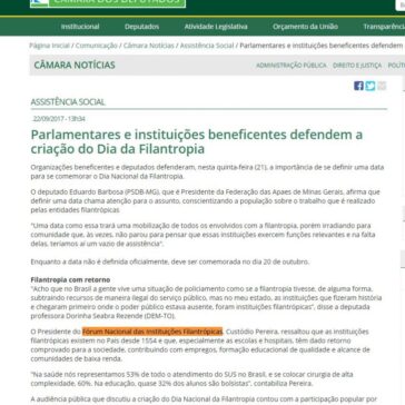 Parlamentares e instituições beneficentes defendem a criação do Dia da Filantropia – Câmara dos Deputados