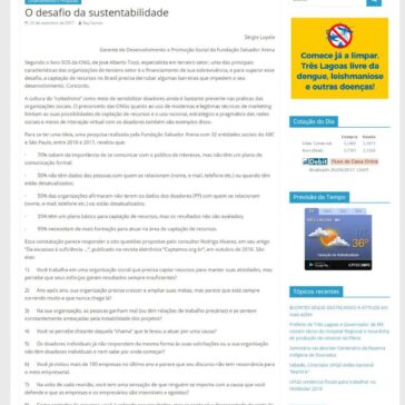 O desafio da sustentabilidade – Jornal Dia Dia