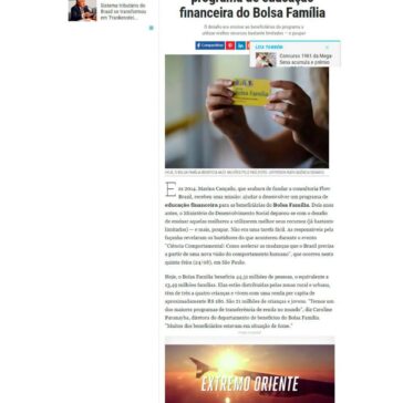 Como a economia comportamental foi usada no programa de educação financeira do Bolsa Família – Época Negócios