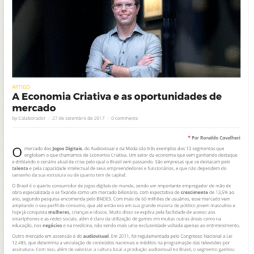 A Economia Criativa e as oportunidades de mercado – Voit