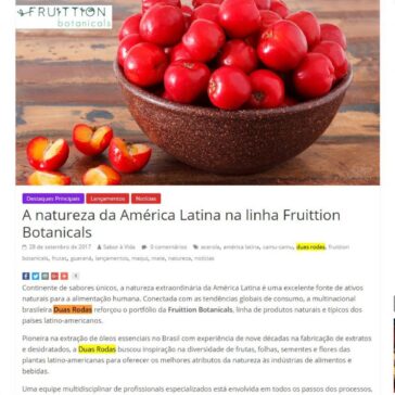 A natureza da América Latina na linha Fruittion Botanicals – Sabor à Vida Gastronomia