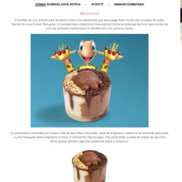 Giraffas e Arcor lançam Frozen Tortuguita – Cozinhando Sempre Bela