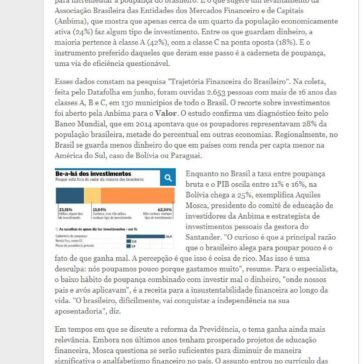Educação financeira falha em ampliar poupança no Brasil – Valor Econômico