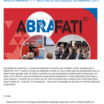 REVISTA ABRAFATI 111 MOSTRA OS DESTAQUES DA ABRAFATI 2017 – Portal Abrafati