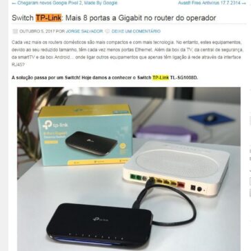 Switch TP-Link: Mais 8 portas a Gigabit no router do operador – INFORSALVADOR