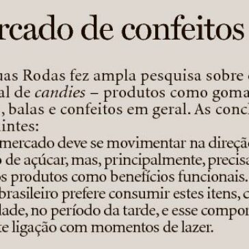 Mercado de confeitos – A Notícia