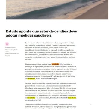 Estudo aponta que setor de candies deve adotar medidas saudáveis – Canal Executivo Blog
