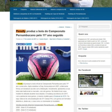 Penalty produz a bola do Campeonato Pernambucano pelo 11° ano seguido – Diário de Pernambuco (Digital)