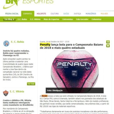 Penalty lança bola para o Campeonato Baiano de 2018 e mais quatro estaduais – Bahia Notícias