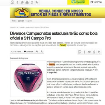 Diversos Campeonatos estaduais terão como bola oficial a S11 Campo Pró – JE Online