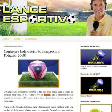 Conheça a bola oficial do campeonato Potiguar 2018! – Blog Lance Esportivo