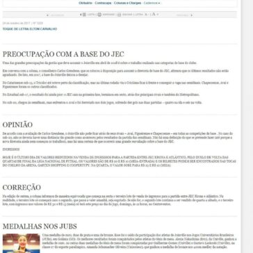 NOVA BOLA DO CATARINENSE – A Notícia