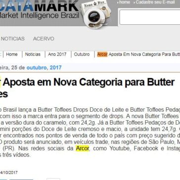 Arcor Aposta em Nova Categoria para Butter Toffees – DataMark