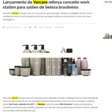 Lançamento da Varcare reforça conceito work station para salões de beleza brasileiros – Beauty UP
