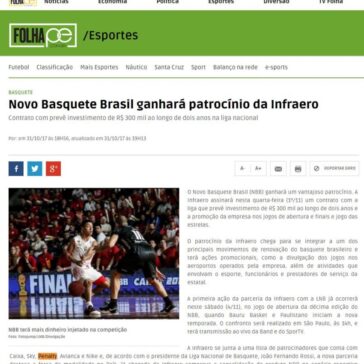 Novo Basquete Brasil ganhará patrocínio da Infraero – Folha de Pernambuco Digital
