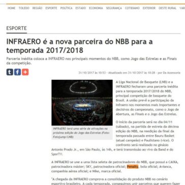 INFRAERO é a nova parceira do NBB para a temporada 2017/2018 – Jornal do Oeste