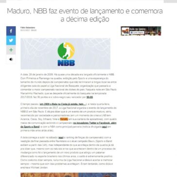 Maduro, NBB faz evento de lançamento e comemora a décima edição – UOL