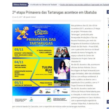 2ª etapa Primavera das Tartarugas acontece em Ubatuba – Diário de Taubaté e Região