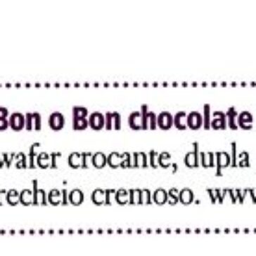 Bon o Bon chocolate amargo, da Arcor – Malu