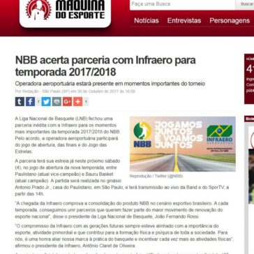NBB acerta parceria com Infraero para temporada 2017/2018 – Máquina do Esporte