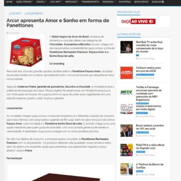 Arcor apresenta Amor e Sonho em forma de Panettones – Promoview