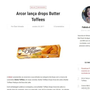 Arcor lança drops Butter Toffees – Testa pra Mim