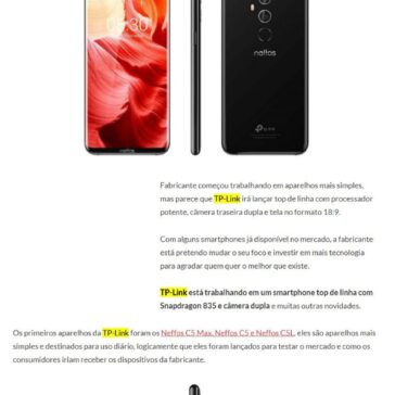 TP-Link está trabalhando em um smartphone top de linha com Snapdragon 835 e câmera dupla – AjudaAndroid