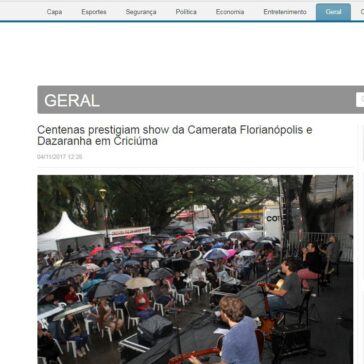 Centenas prestigiam show da Camerata Florianópolis e Dazaranha em Criciúma – Clic A Tribuna