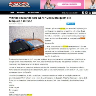 Vizinho roubando seu Wi-Fi? Descubra quem é e bloqueie o intruso – Paraíba