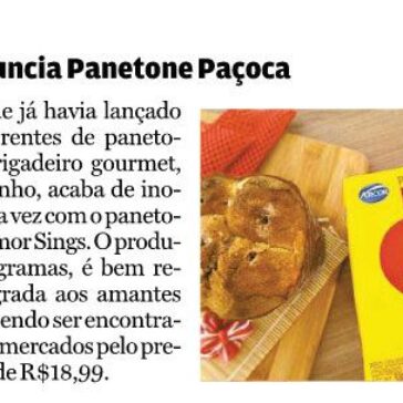 Arcor anuncia Panetone Paçoca – A Tribuna