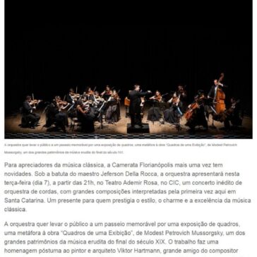 Camerata Florianópolis apresenta amanhã obras inéditas de Beethoven e Mussorgsky – Informe Online/SC