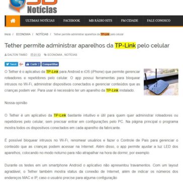 Tether permite administrar aparelhos da TP-Link pelo celular – Portal Sd Notícias