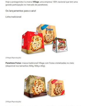 Os panettones especiais da VILLAGE para o Natal – Testa pra Mim